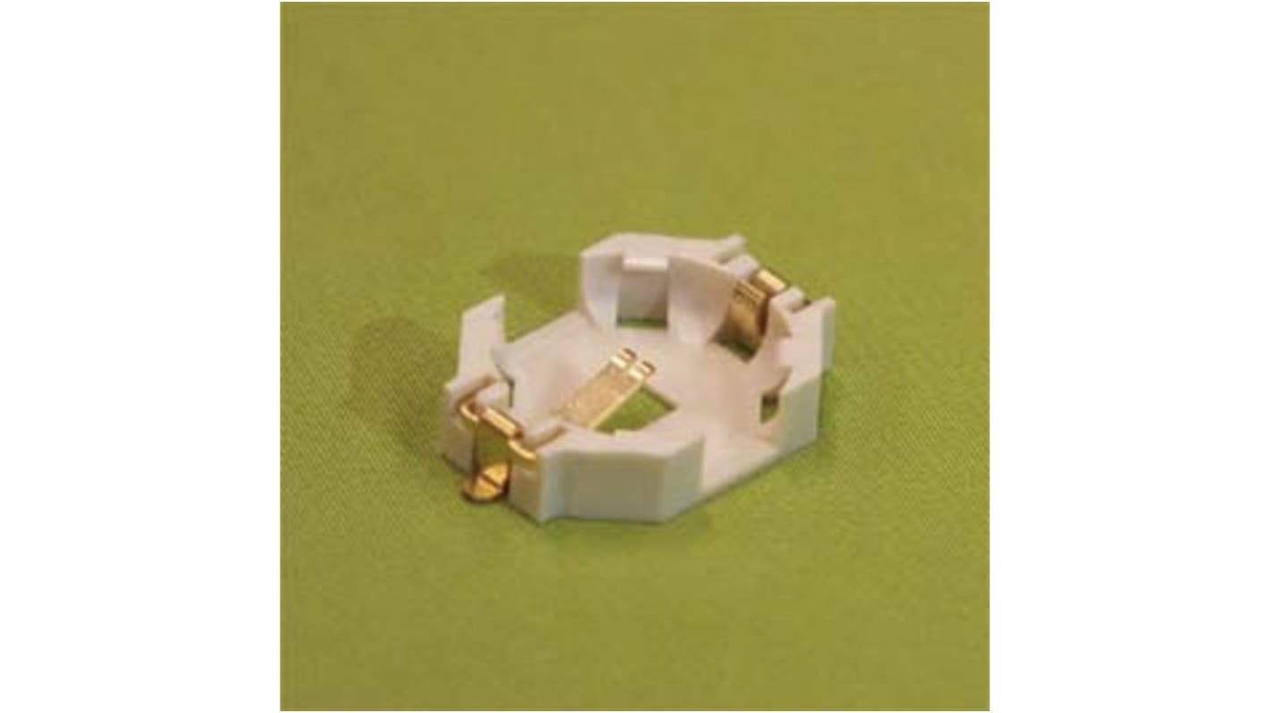 JST 614 Battery Holder, Button Contact