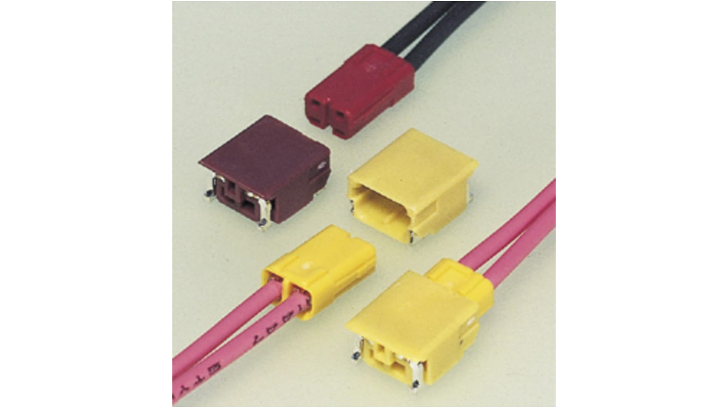 Boîtier de connecteur à sertir Mâle, 2 contacts 1 rang , pas 1.8mm, Droit, Montage sur CI, série SFH