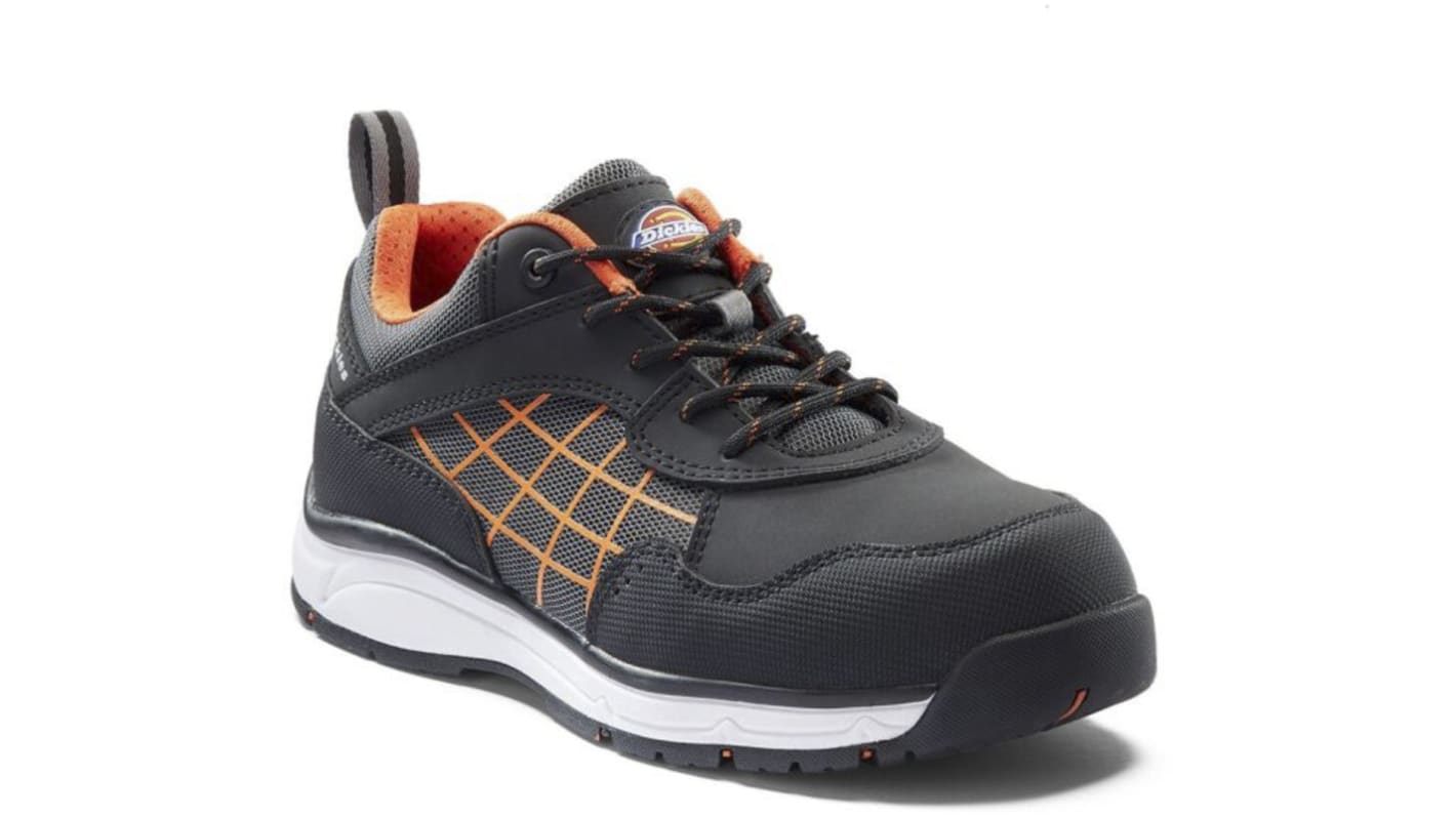 Dickies Elora Women's Black/Orange Toe Capped Safety Trainers, UK 8, EU 42