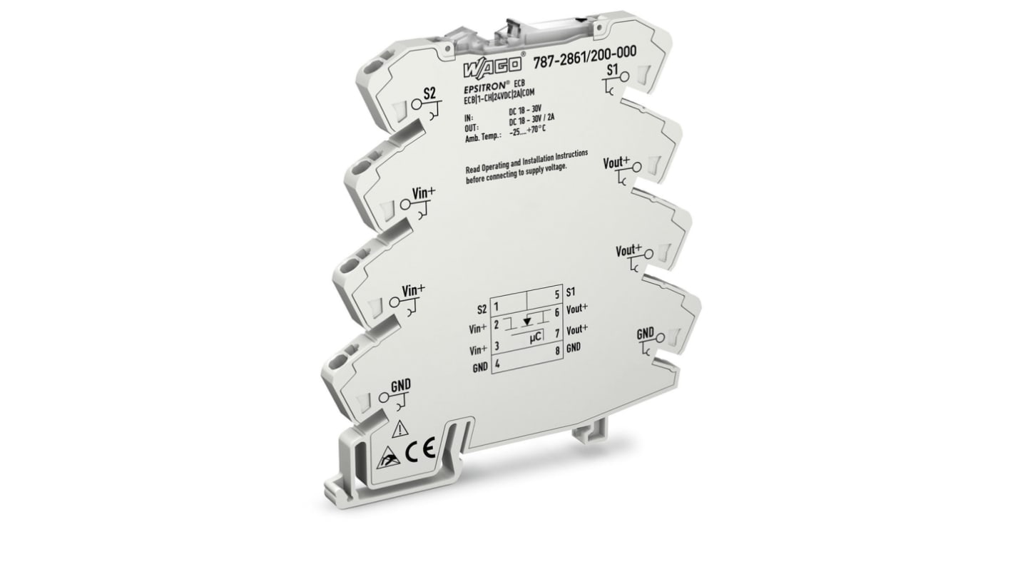 Wyłącznik elektroniczny, 787-2861, 2A, Montaż na szynie DIN, kanały: 1, EPSITRON