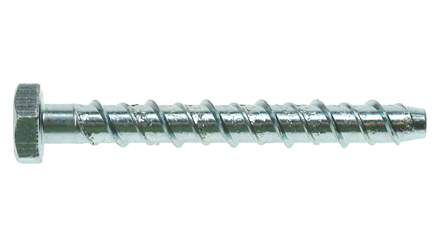 Ankerbolt RS PRO Acero galvanizado 14 x 130mm, diámetro del orificio 16mm 130mm de largo