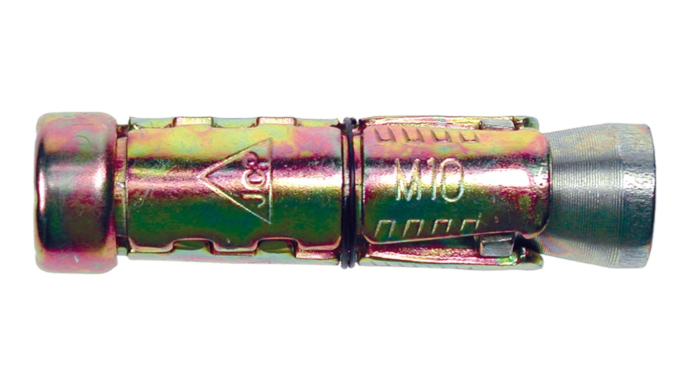 Tassello ancorante in acciaio solo corpo RS PRO in Zincato lucido M10, Ø foro di fissaggio 12mm, L 60mm