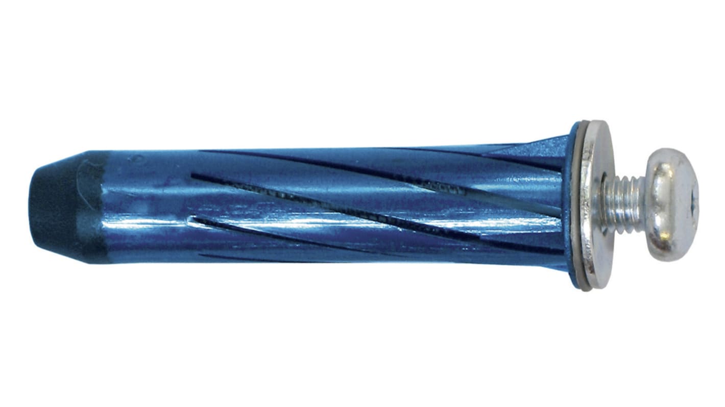 RS PRO Blue Nylon Cavity Wall Fixings, 10mm fixing hole diameter RS