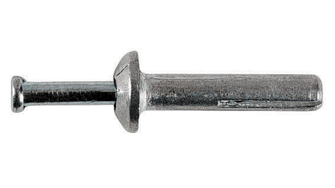 RS PRO Zinc Plated Steel Hammer In Anchor 40mm, 6mm Fixing Hole