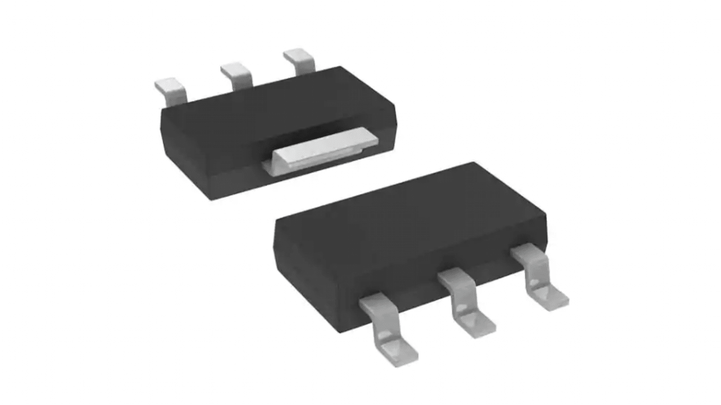 P-Channel MOSFET, 690 mA, 100 V, 3-Pin SOT-223 Vishay IRFL9110TRPBF