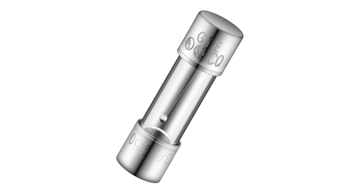 RS PRO 5A T Glass Cartridge Fuse, 5 x 20mm RS