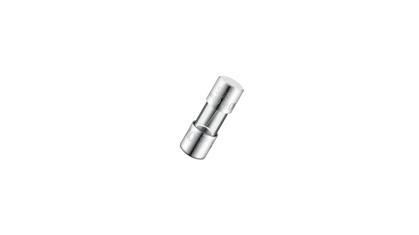 RS PRO 1A F Glass Cartridge Fuse, 4.6 x 14.5mm