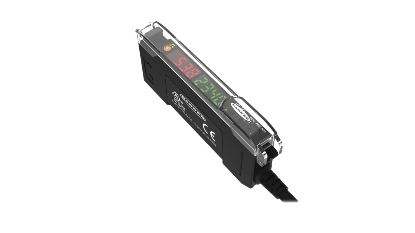 Amplificateur pour fibre optique Banner, PNP, push-pull IO-Link, IP50, 10→30 V c.c.