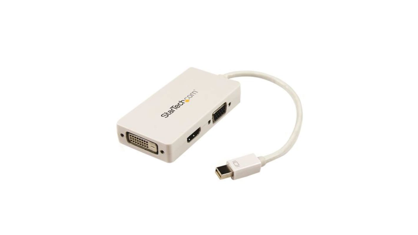 MDP2VGDVHDW 3 port Mini DisplayPort to DVI, HDMI, VGA Adapter, 150mm Length