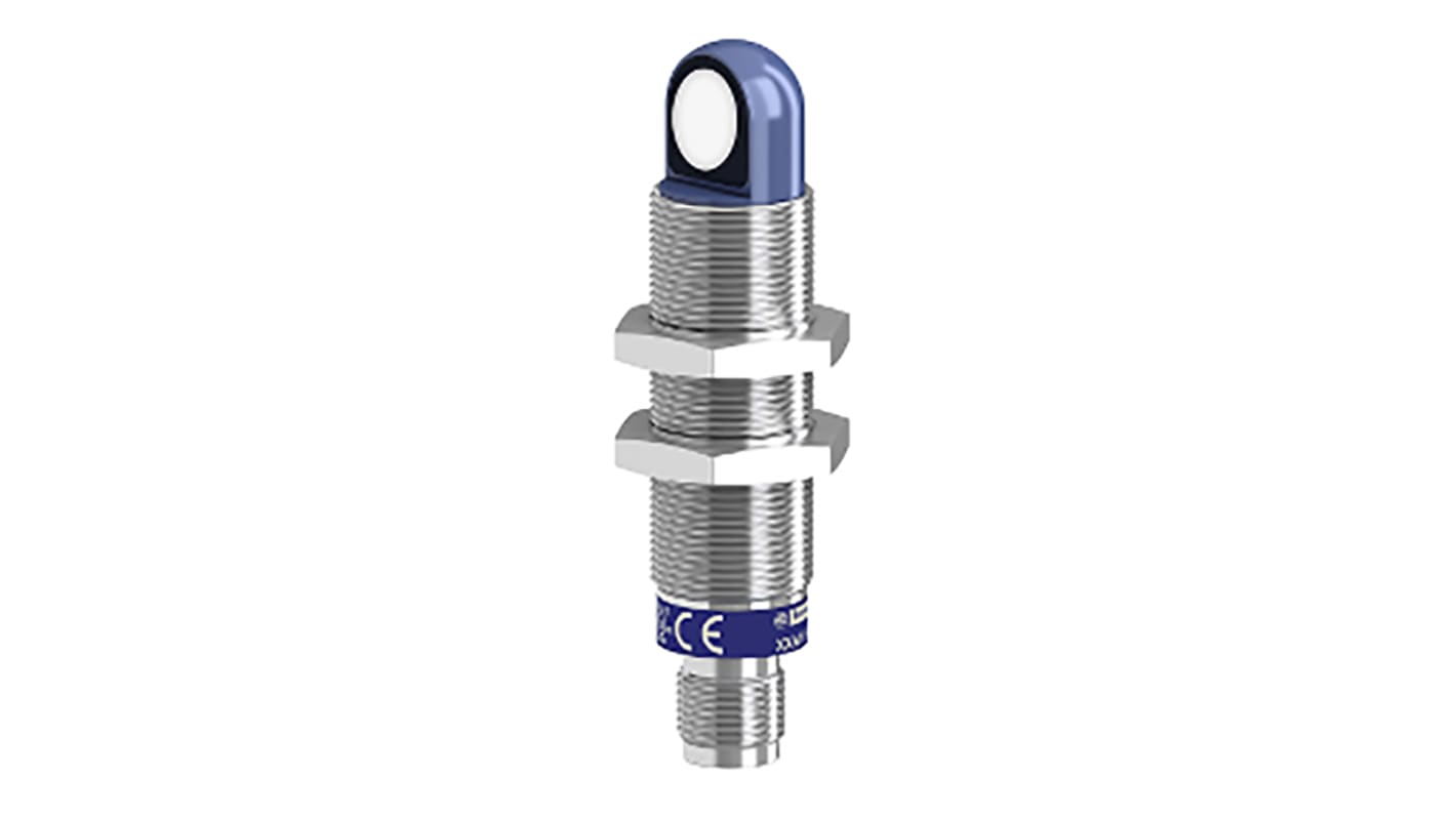 Telemecanique Sensors Ultrasonic Barrel-Style Proximity Sensor, M18 x 1, 100 → 1000 mm Detection, PNP Output, 12