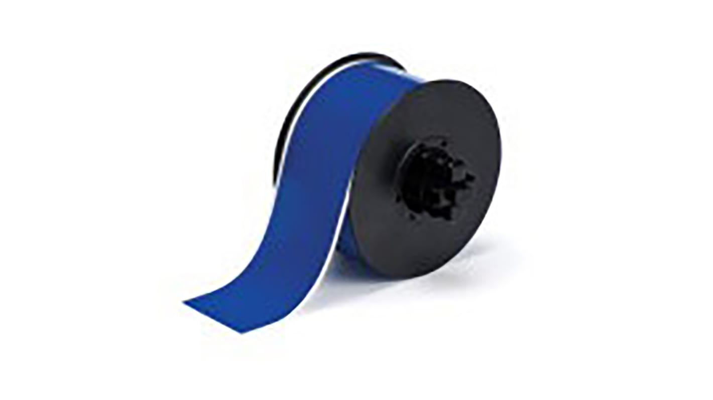 Cinta para impresora de etiquetas Brady sobre fondo Azul, 1 Roll, para usar con BBP30, BBP31, BBP33, BBP35, BBP37,