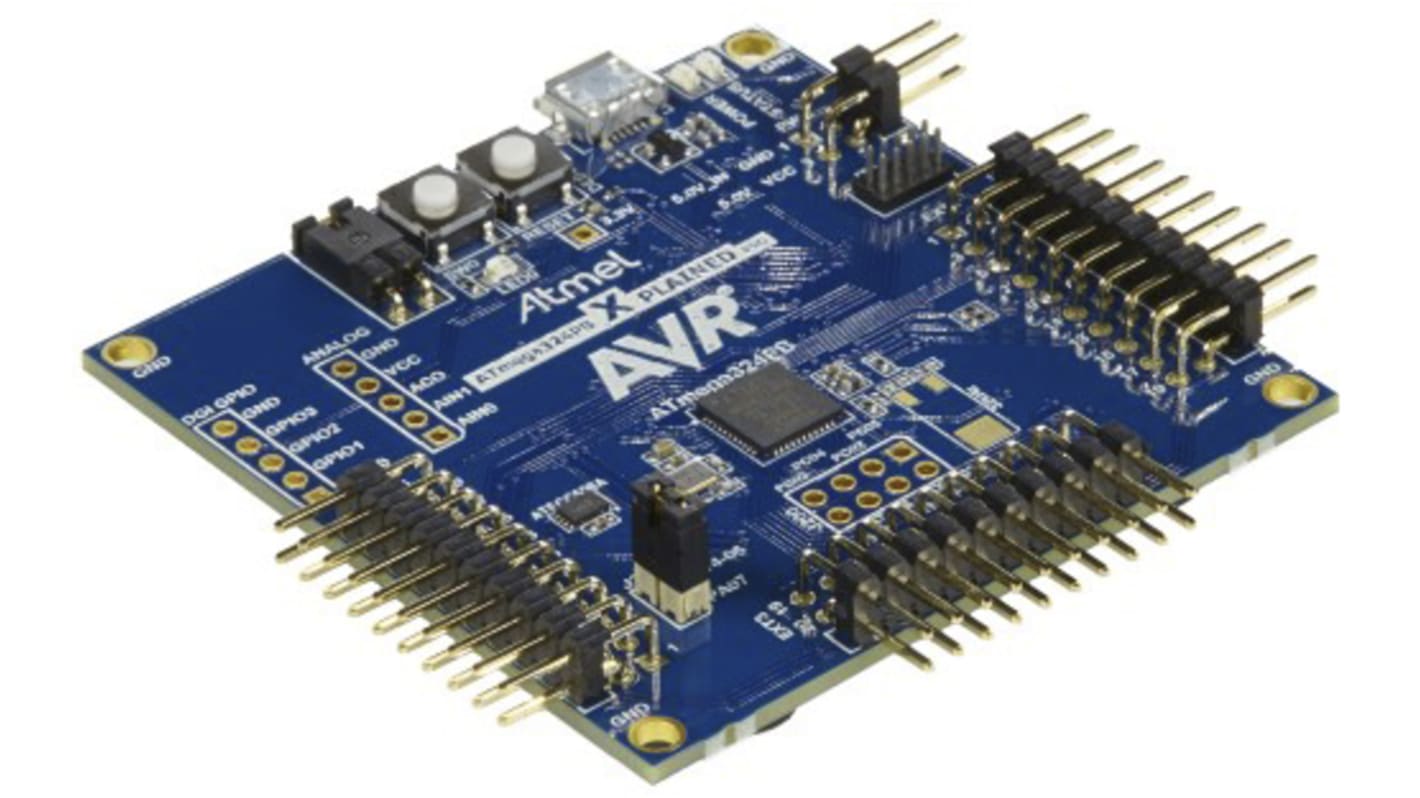 Kit di valutazione ATmega324PB Xplained Pro Microchip, CPU ATmega324PB