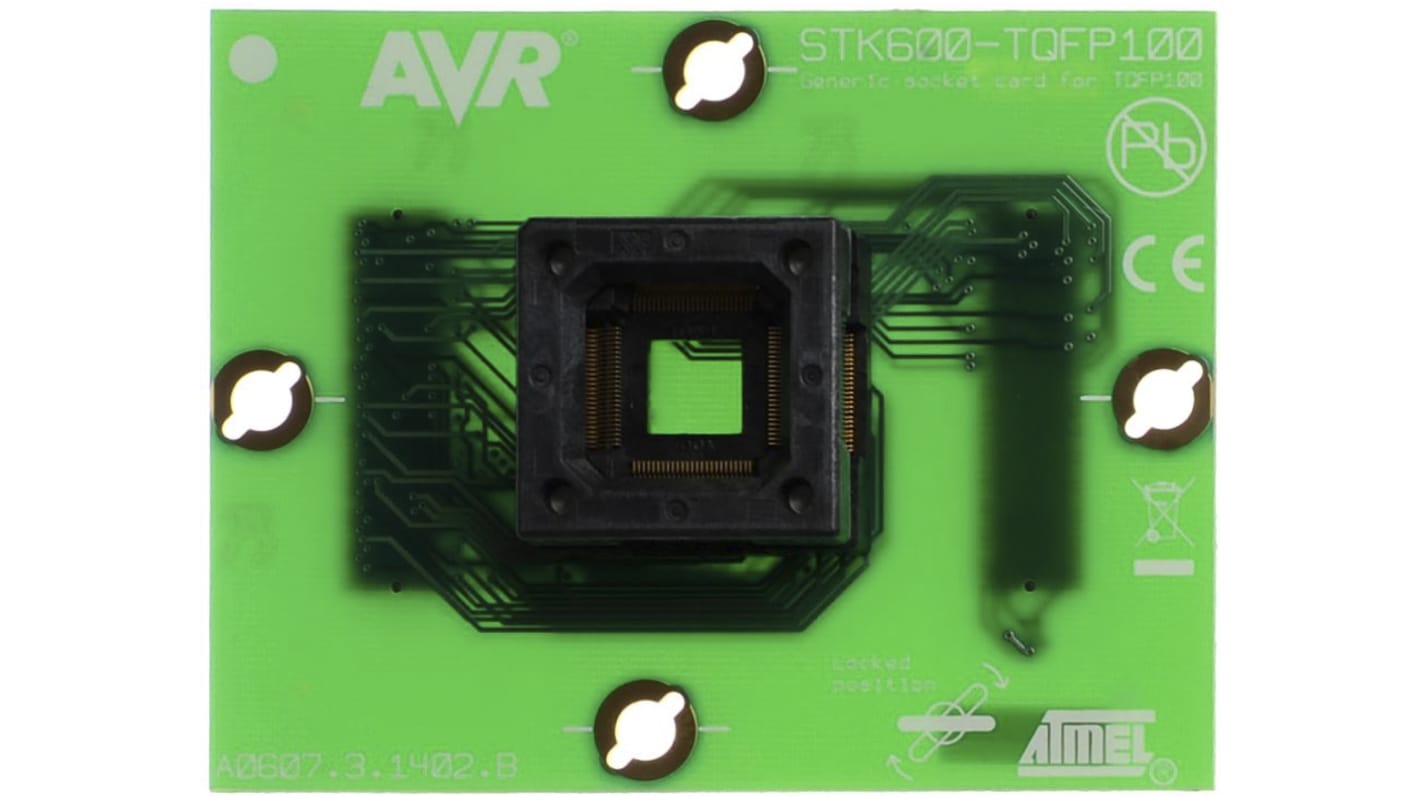 Carte femelle générique Microchip, ATSTK600-SC03, pour Boîtier TQFP100