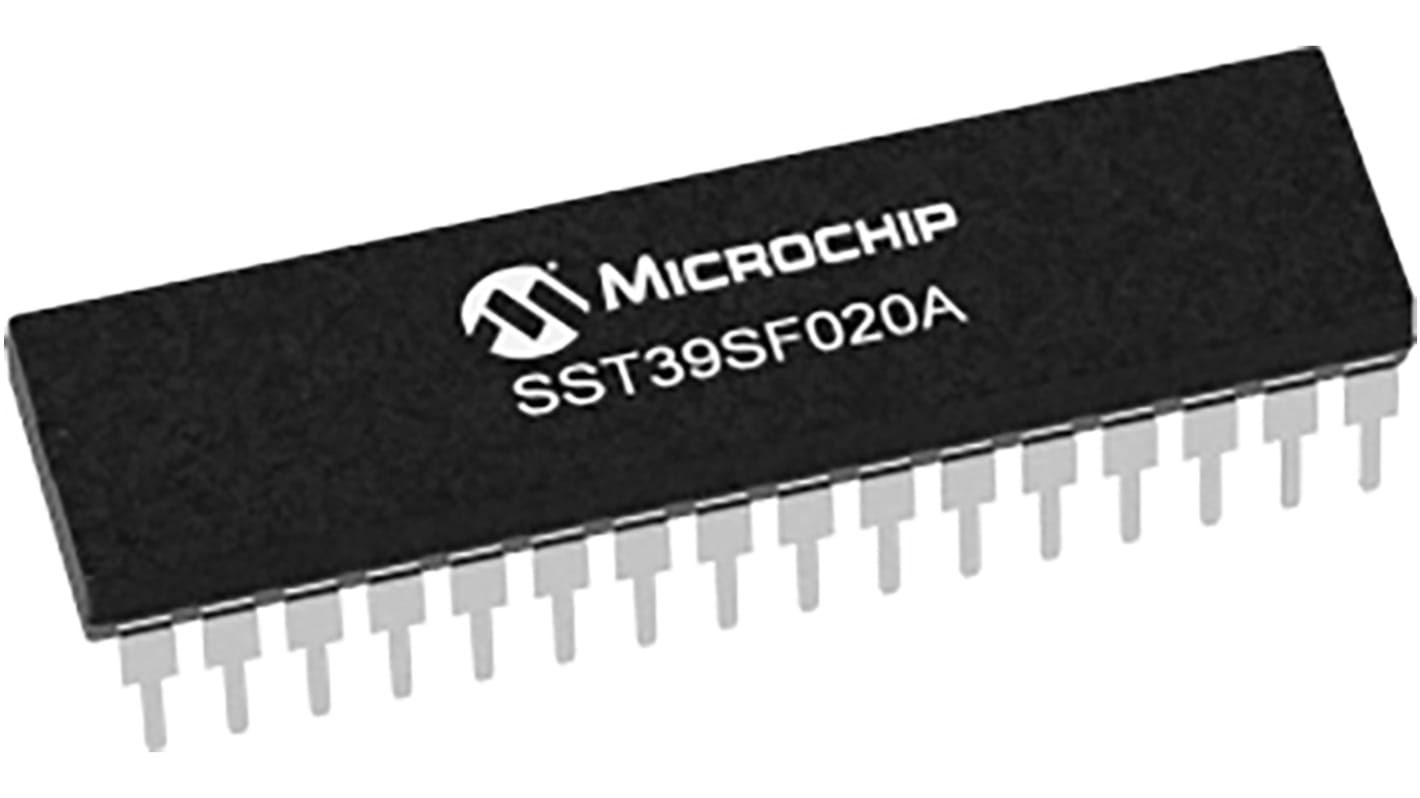 Microchip 2Mbit Parallel Flash Memory 32-Pin PLCC, SST39SF020A-55-4C-NHE