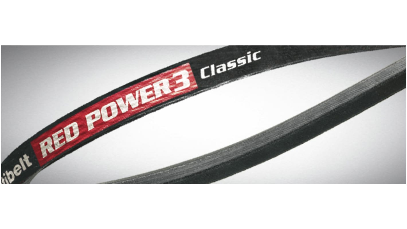 Cinghia di trasmissione OPTIBELT serie Red Power, sezione SPZ, 1250mm x 9.7mm x 8mm, in Gomma