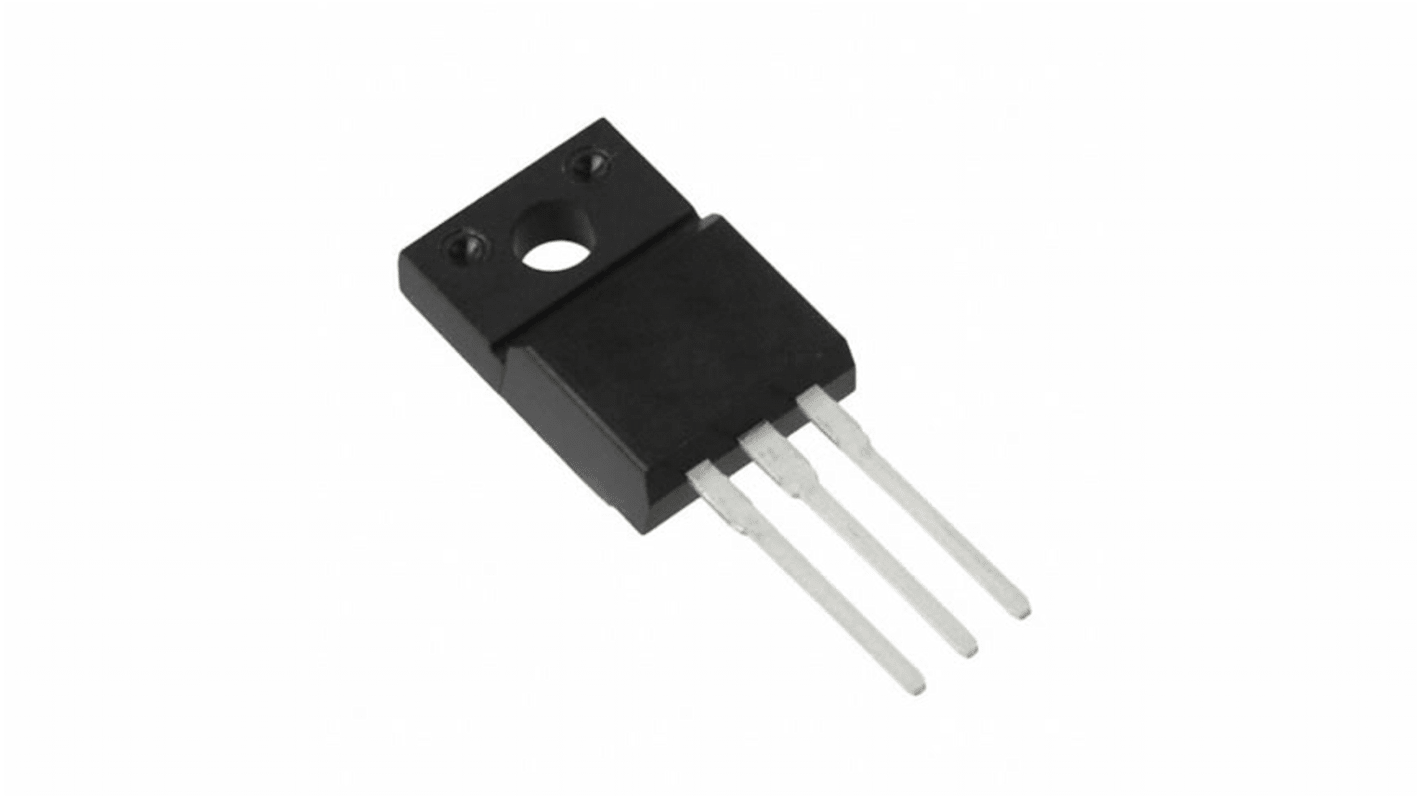 MOSFET Vishay, canale N, 520 mΩ, 6,6 A, TO-220FP, Su foro