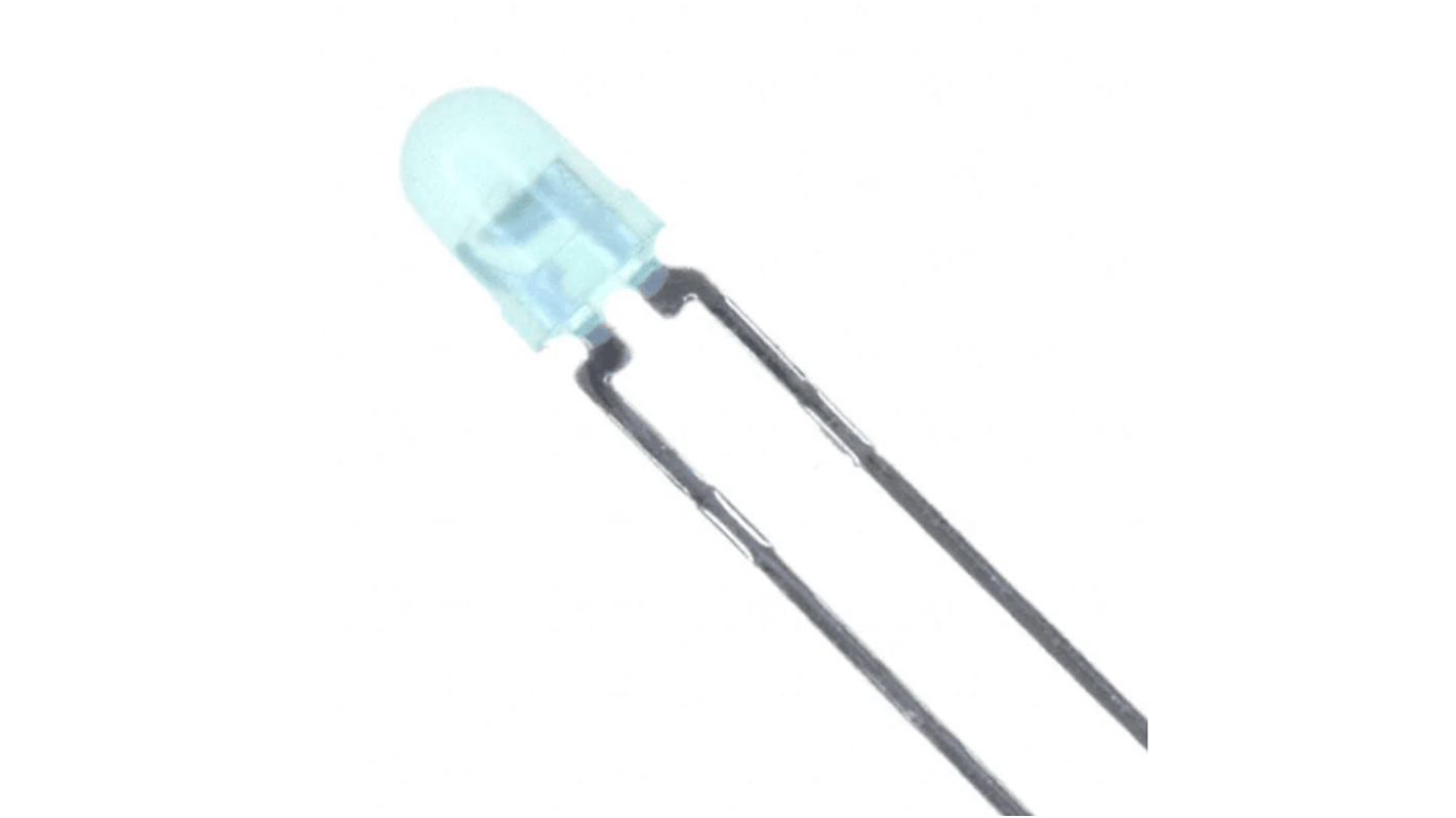 Broadcom1.8 V Green LED 3mm Through Hole, HLMP HLMP-1790