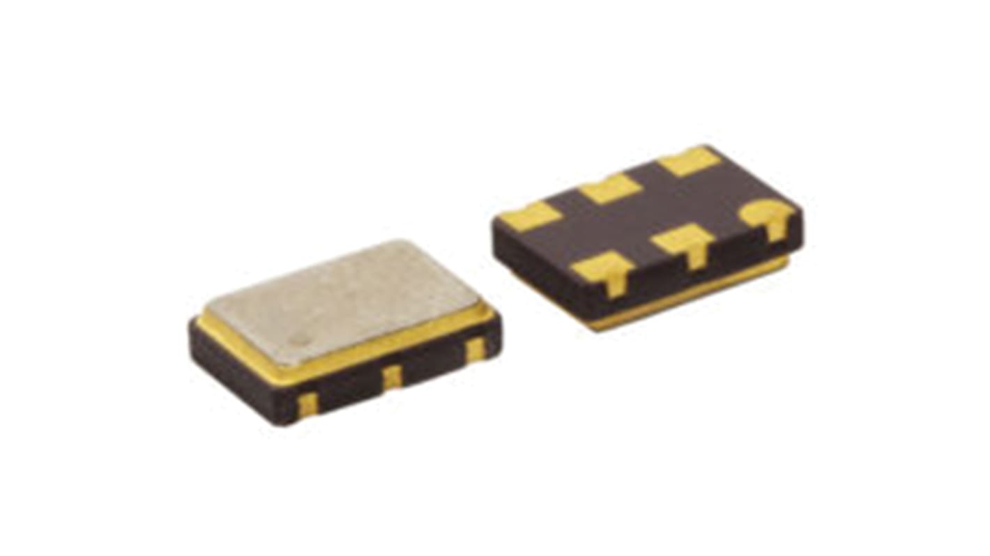 CTS Oszcillátor 122.88MHz, LVPECL, 6-tüskés, SMD, 7 x 5 x 1.7mm Óra cikkszám: 347LB3I1228T