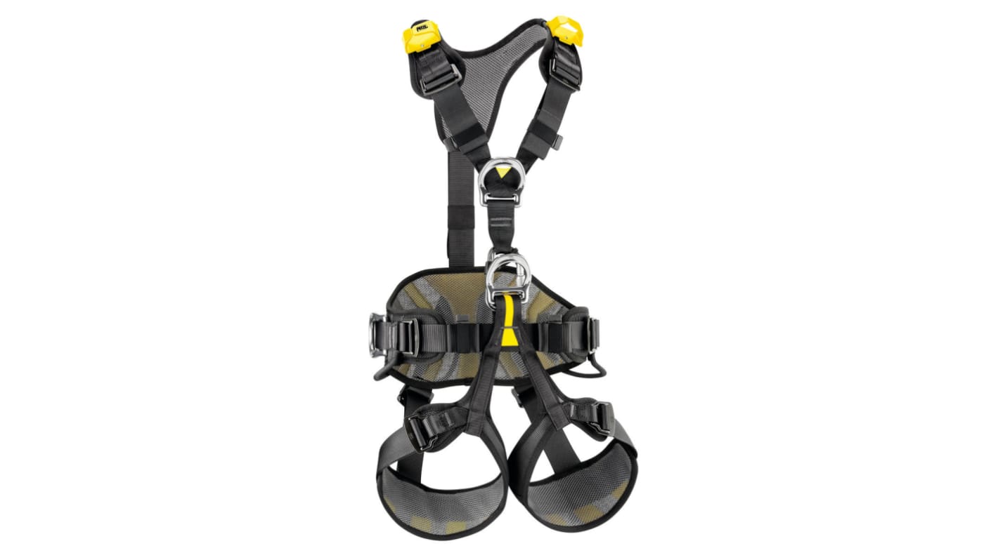 Harnais antichute Petzl, fixation Avant, Arrière, Centre de la taille, Côté taille 1, Avec ceinture