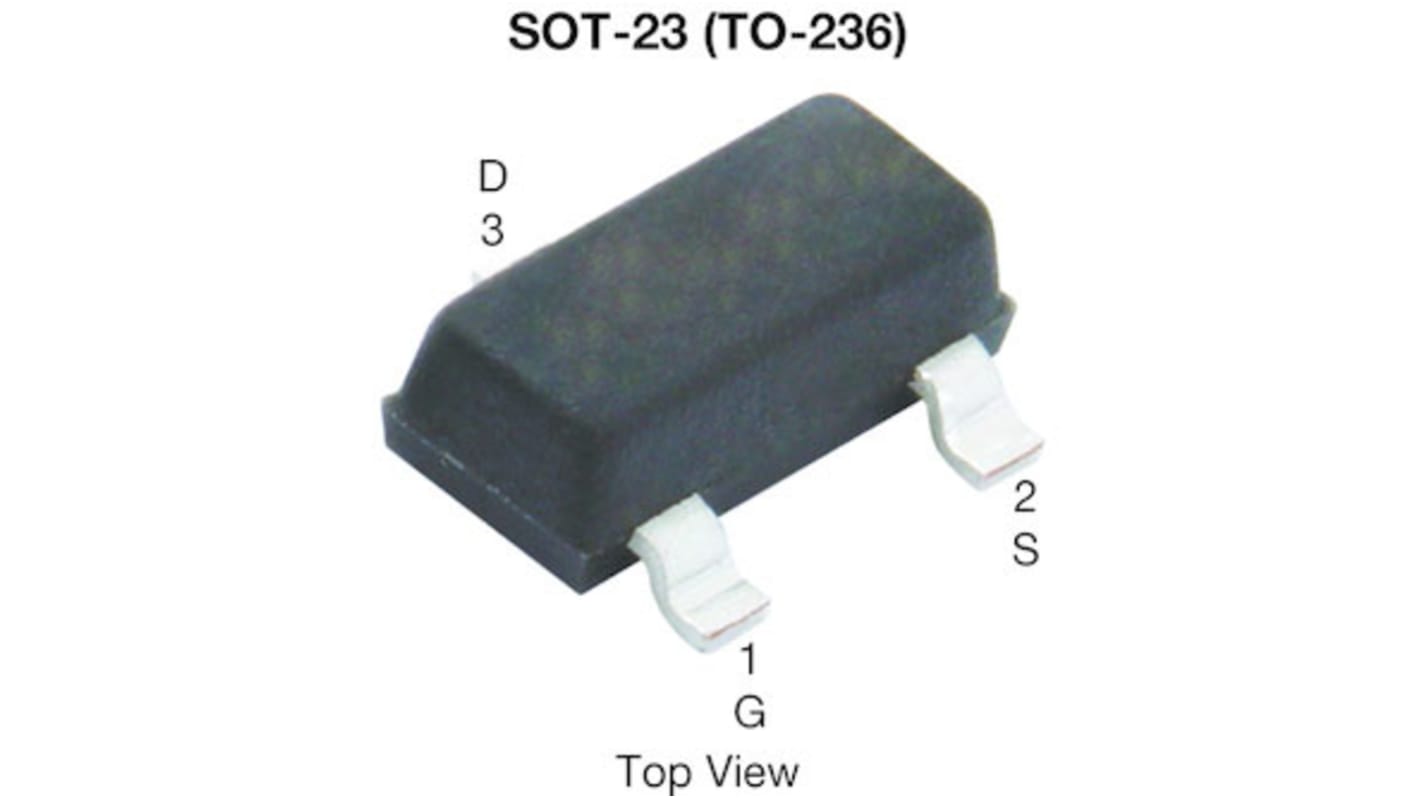 MOSFET Vishay Siliconix canal P, SOT-23 3,6 A 40 V, 3 broches