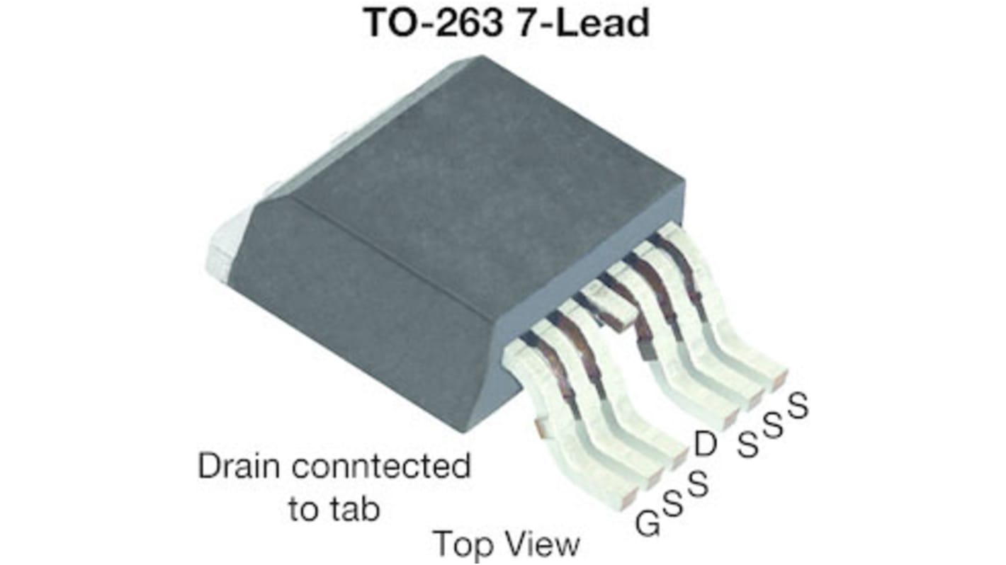 Vishay Siliconix TrenchFET SQM40022EM_GE3 N-Kanal, SMD MOSFET 40 V / 150 A 150 W, 7-Pin D2PAK (TO-263)