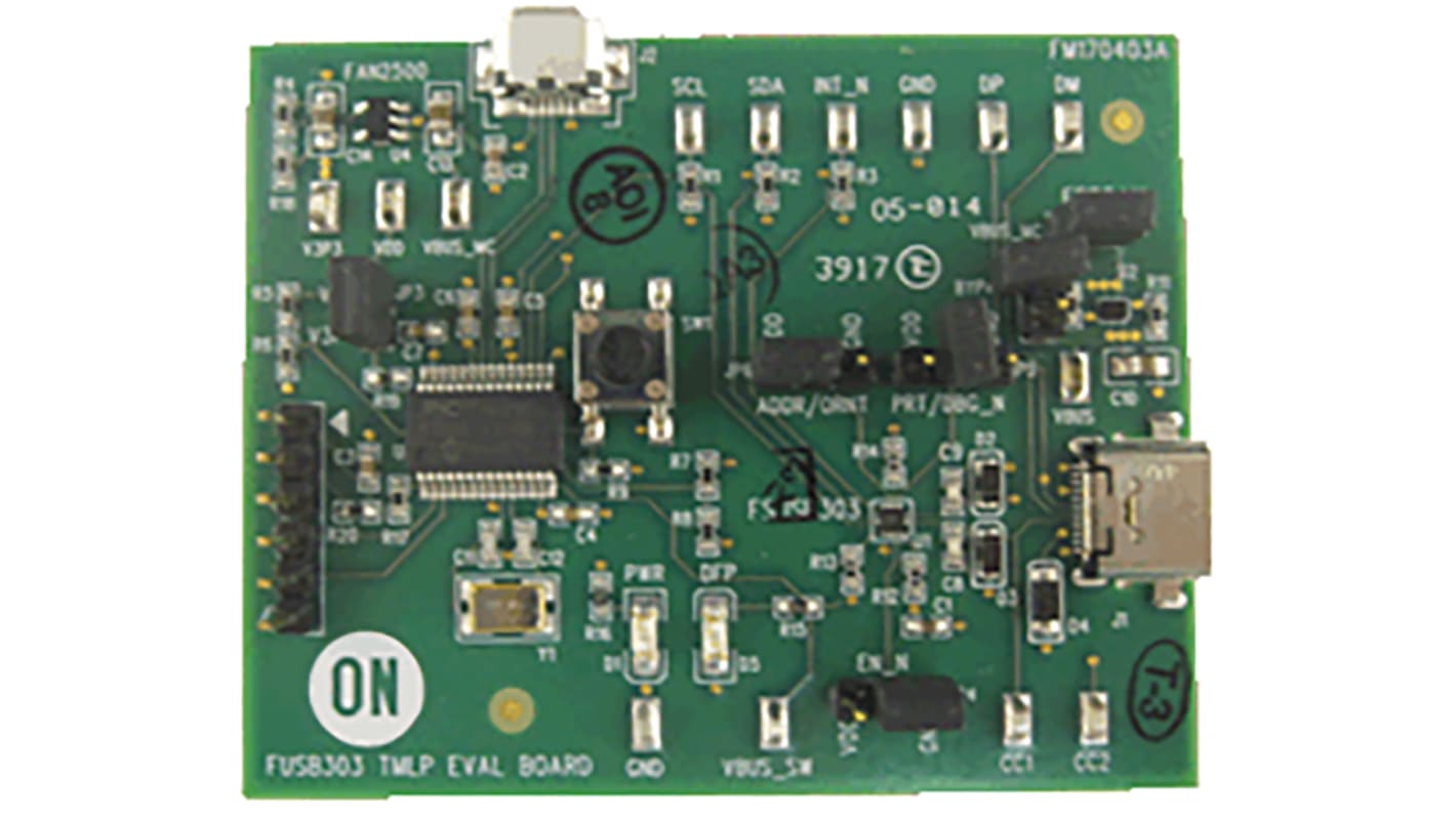 onsemi FUSB303TMX Teljesítménykapcsoló IC, USB, 12-pin, QFN