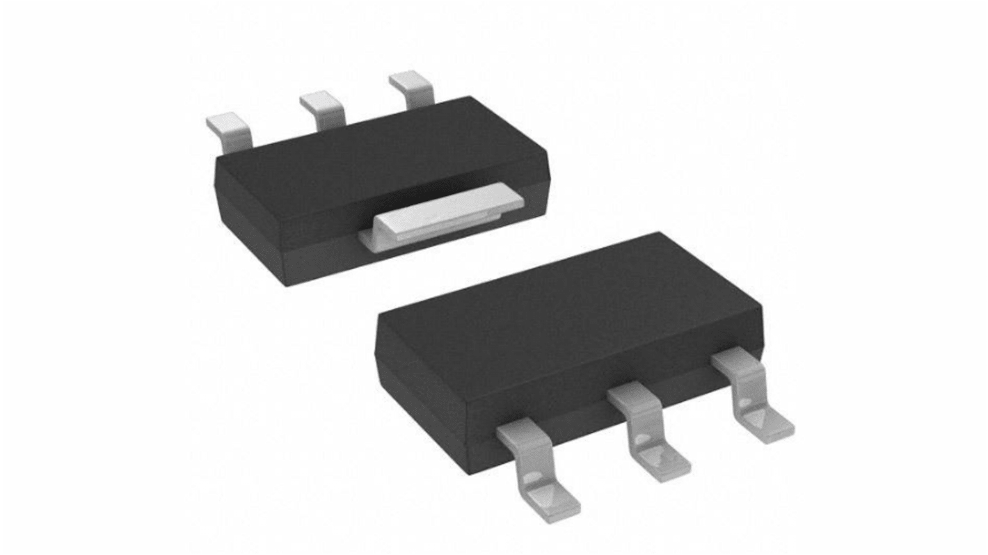 Transistor NPN STMicroelectronics, 3 Pin, SOT-223 (SC-73), 200 mA, 1400 V, Montaggio superficiale