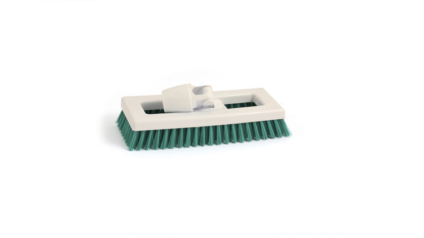 RS PRO Soft/Hard Bristle Green Scrubbing Brush, PET bristle material