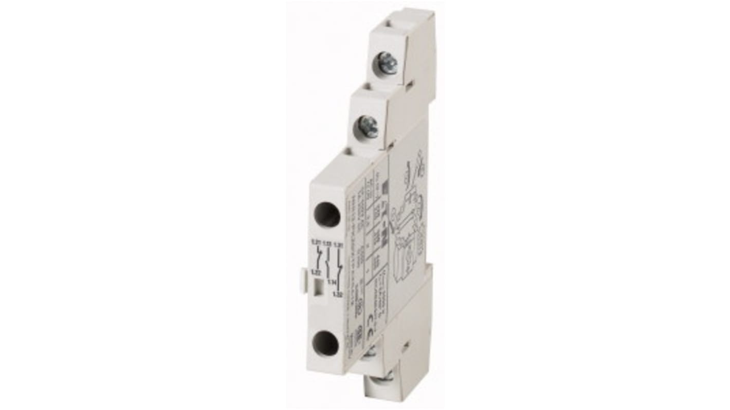 Eaton Auxiliary Contact, 3 Contact, 1NO + 2NC, Side Mount