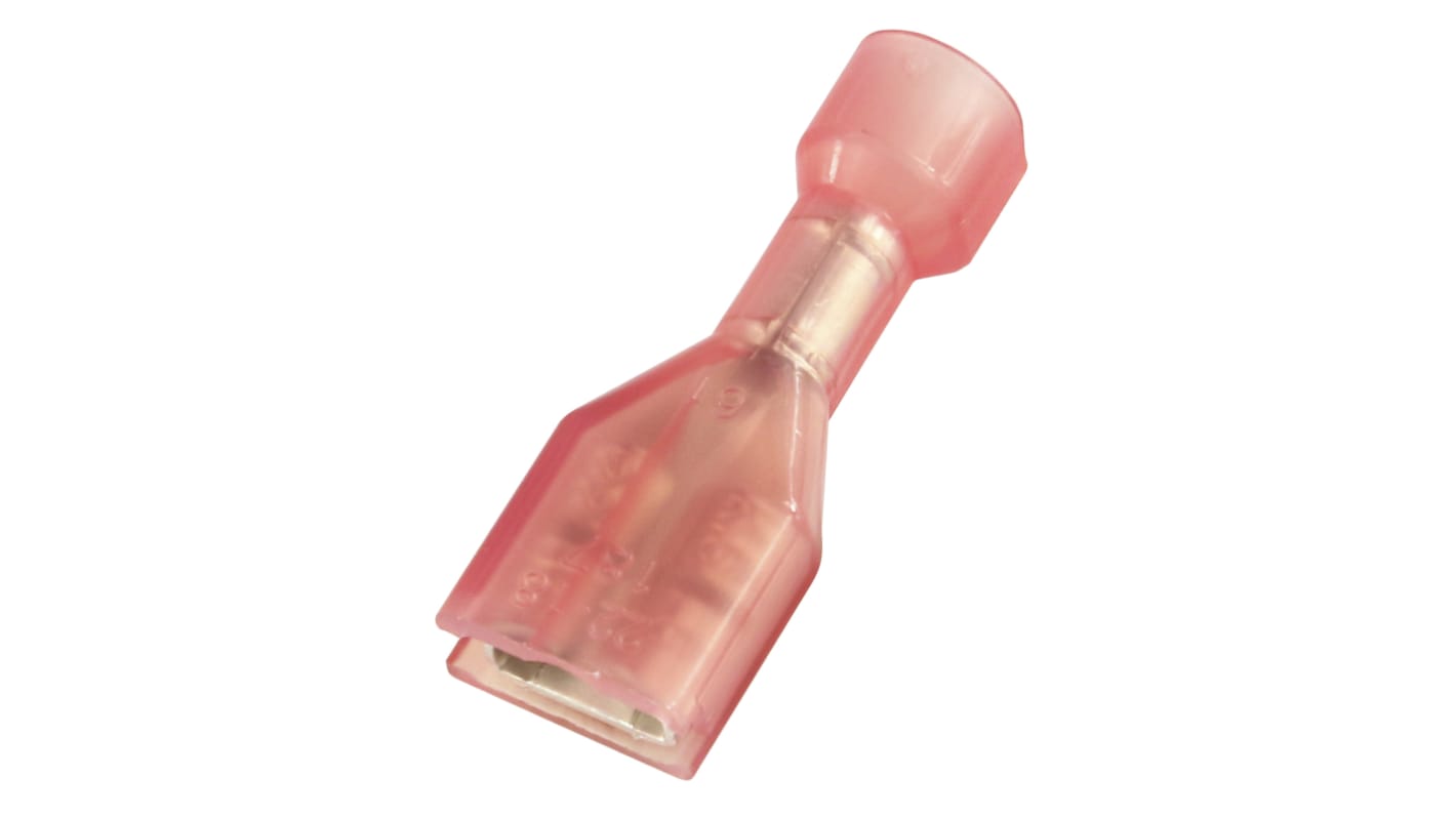 RS PRO Red Insulated Female Spade Connector, Receptacle, 0.8 x 4.75mm