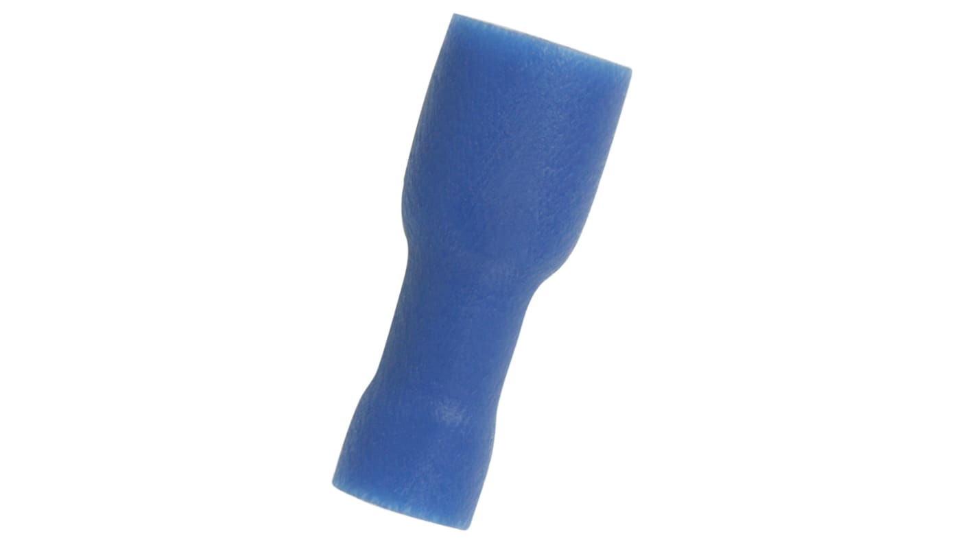 Terminal de lengüeta hembra aislado de color Azul RS PRO de crimpar, 0.5 x 4.75mm, 1.5mm² → 2.5mm², long. 19.3mm, de