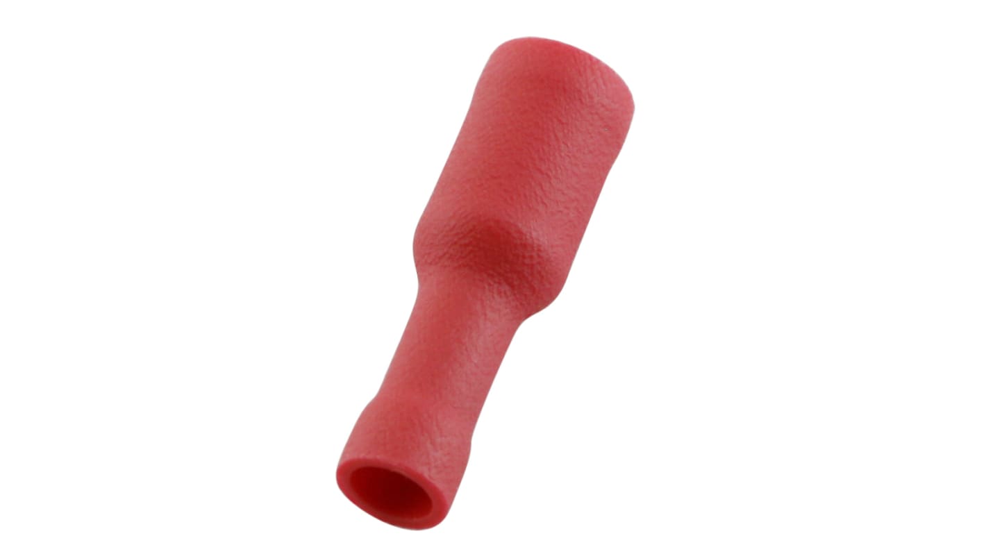 RS PRO Red Insulated Female Bullet Connector, Receptacle, 0.4 x 3.9mm Tab Size, 0.5mm² to 1.5mm²