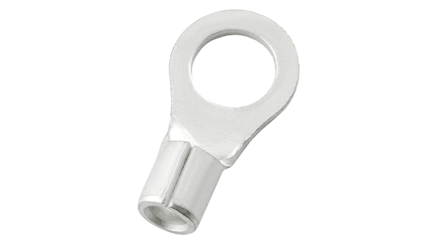 RS PRO Uninsulated Ring Terminal, 5.3mm Stud Size, 1.5mm² to 2.5mm² Wire Size
