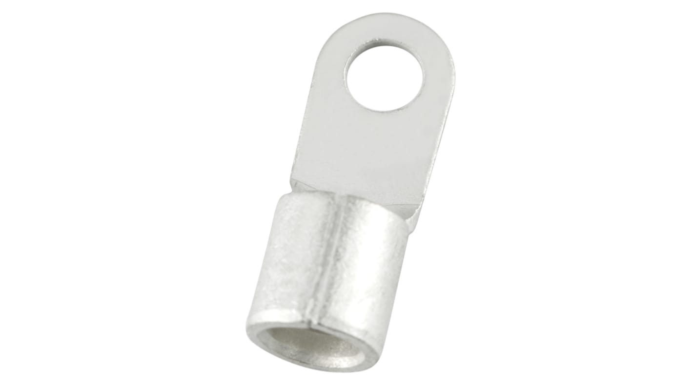 RS PRO Uninsulated Ring Terminal, 6.4mm Stud Size to 22mm² Wire Size