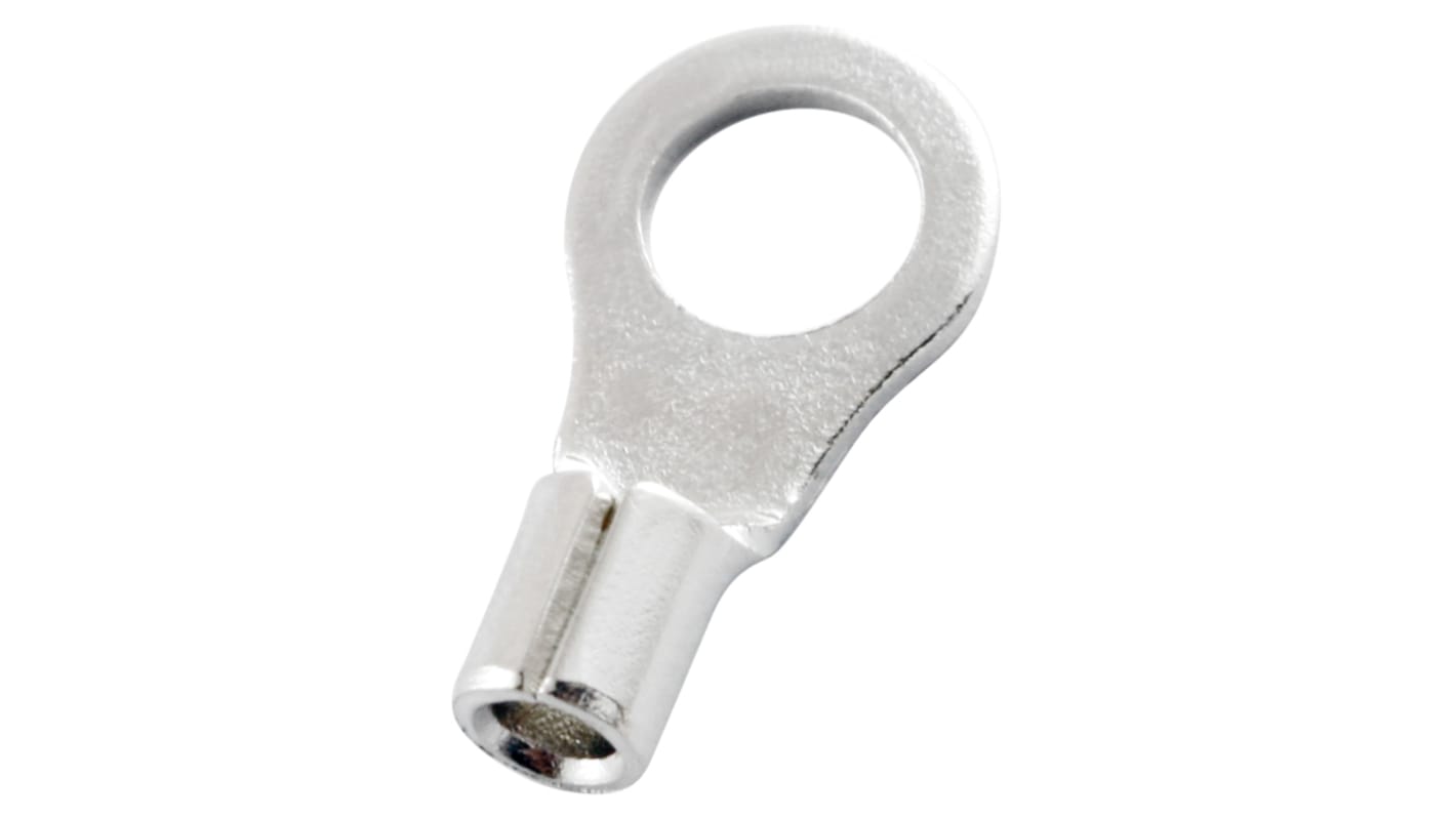 RS PRO Uninsulated Ring Terminal, 5.3mm Stud Size, 1.5mm² to 2.5mm² Wire Size