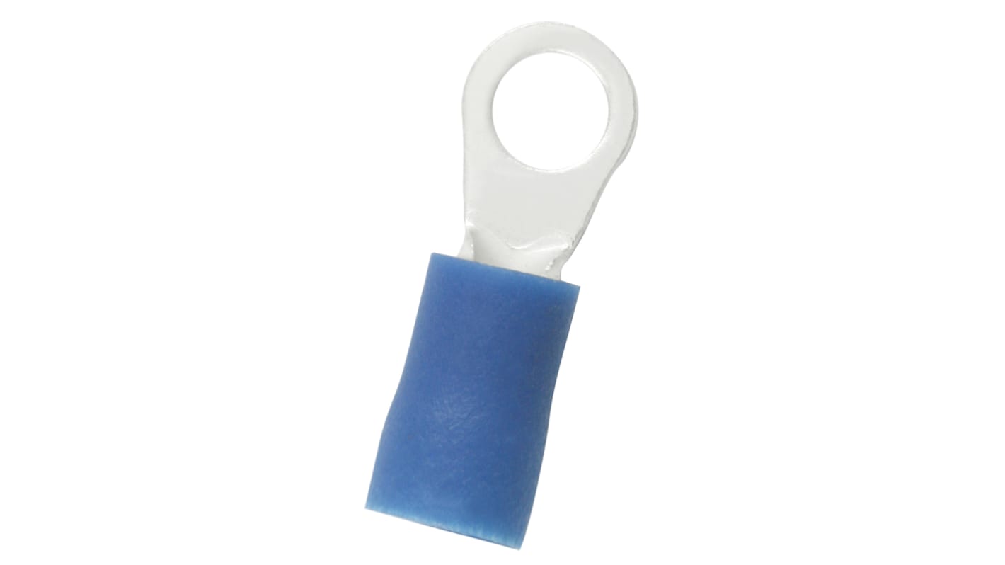 RS PRO Ringkabelschuh, Isoliert, Vinyl, Blau, aussen ø 6.6mm  