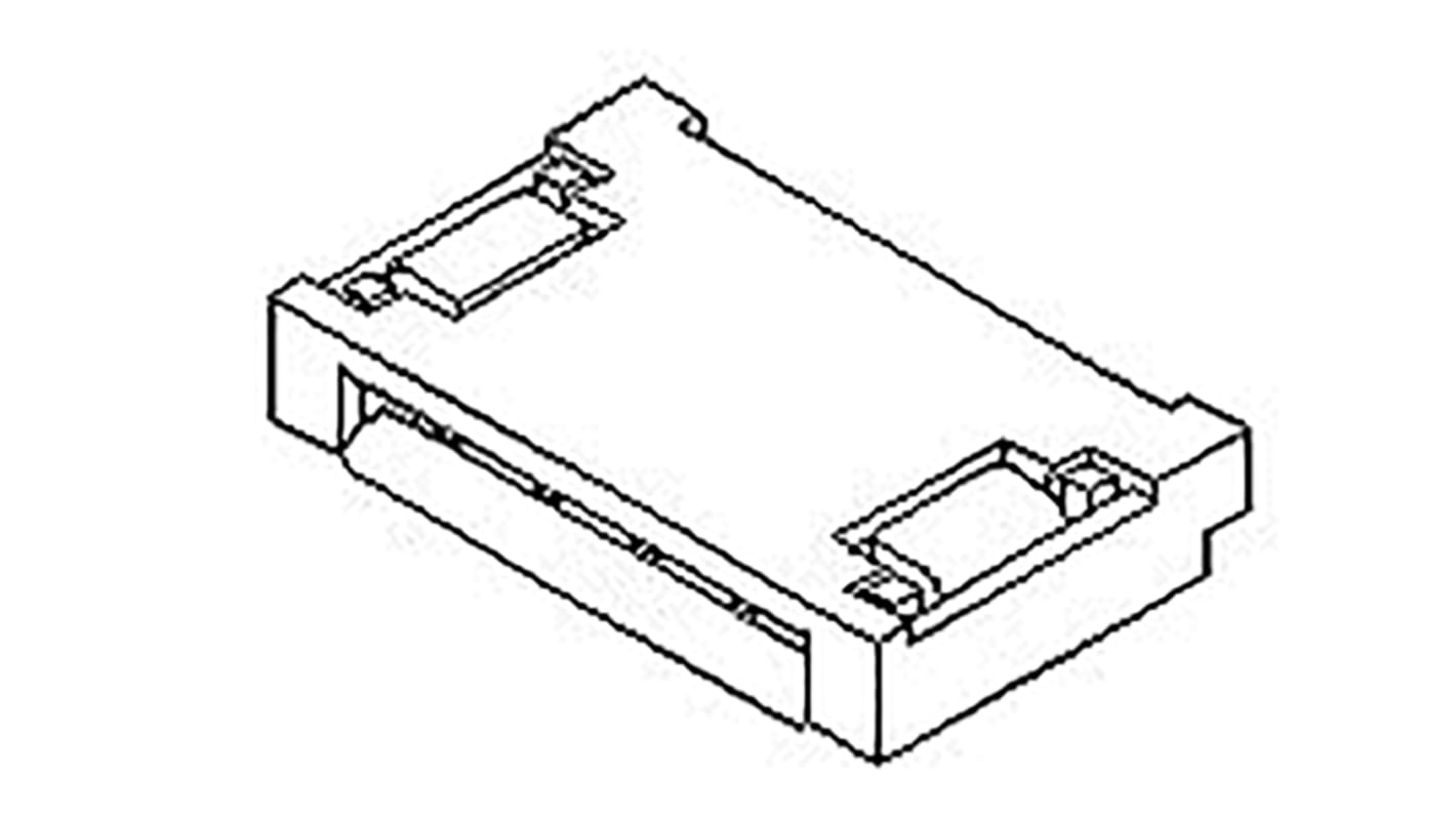 Connettore FPC Molex, 24 via/e , 1 fila/e , passo 0.5mm, Femmina, Non ZIF, Montaggio superficiale