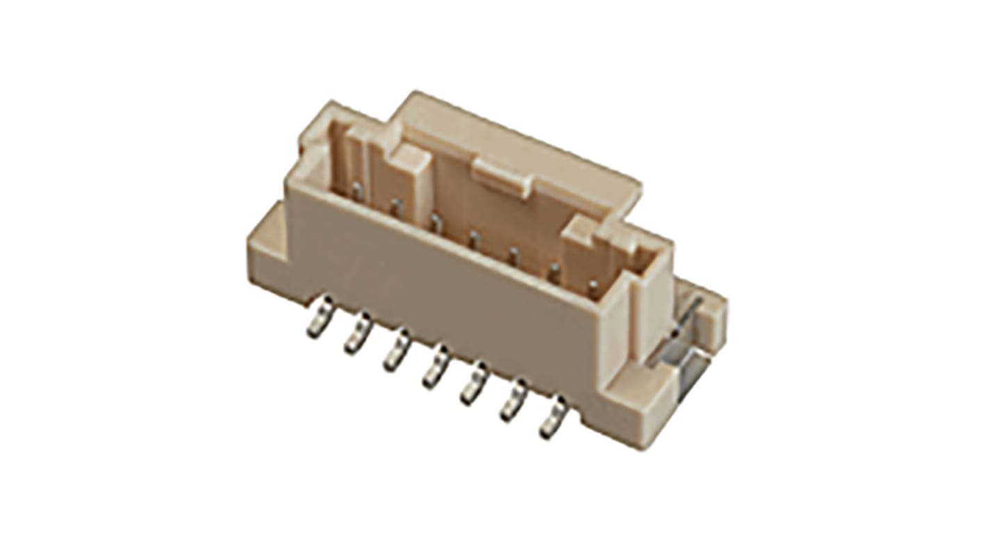 Molex DuraClik Series Straight Surface Mount PCB Header, 7 Contact(s), 2.0mm Pitch, 1 Row(s), Shrouded