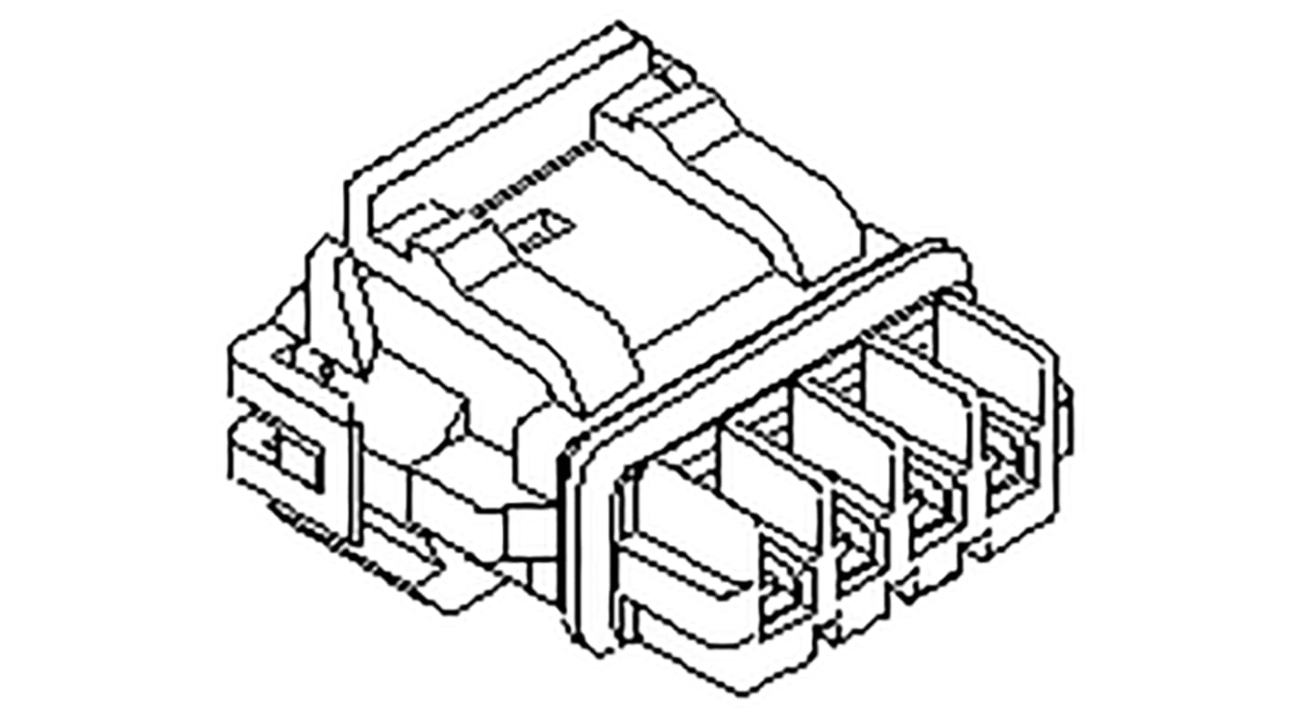 Corpo connettore Molex Maschio, 2 vie, 1 fila, passo 5mm