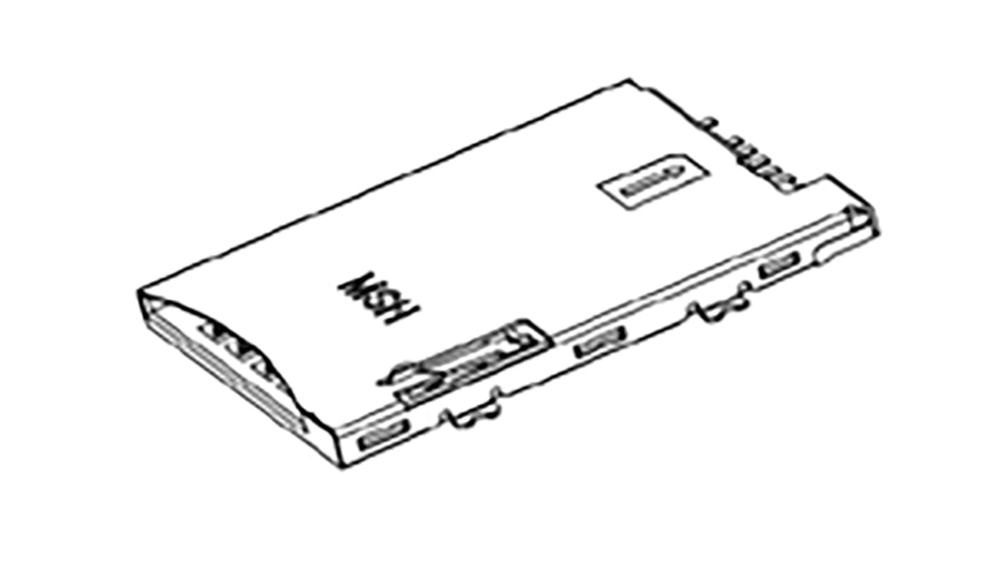 Molex, 47603 8 Way Right Angle Push/Push Memory Card Connector With Solder Termination