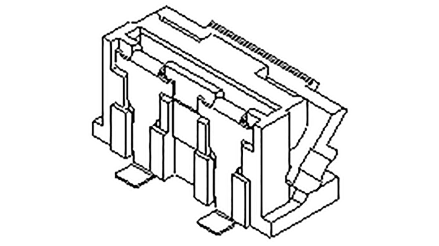 Connecteur FPC Molex 15 Contacts Haut pas 0.5mm, 1 Rangée(s), Femelle ZIF Verticale, montage SMT 502231