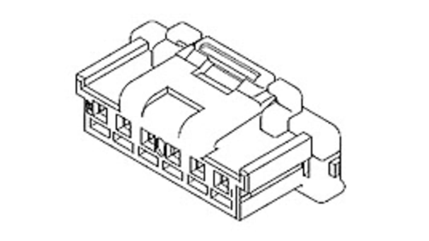 Molex Male Crimp Connector Housing, 2mm Pitch, 5 Way, 1 Row