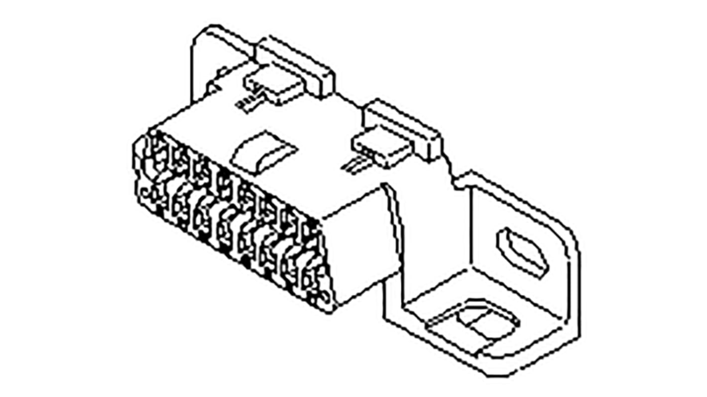 Corpo connettore Molex Maschio, 16 vie, 2 file, passo 4mm