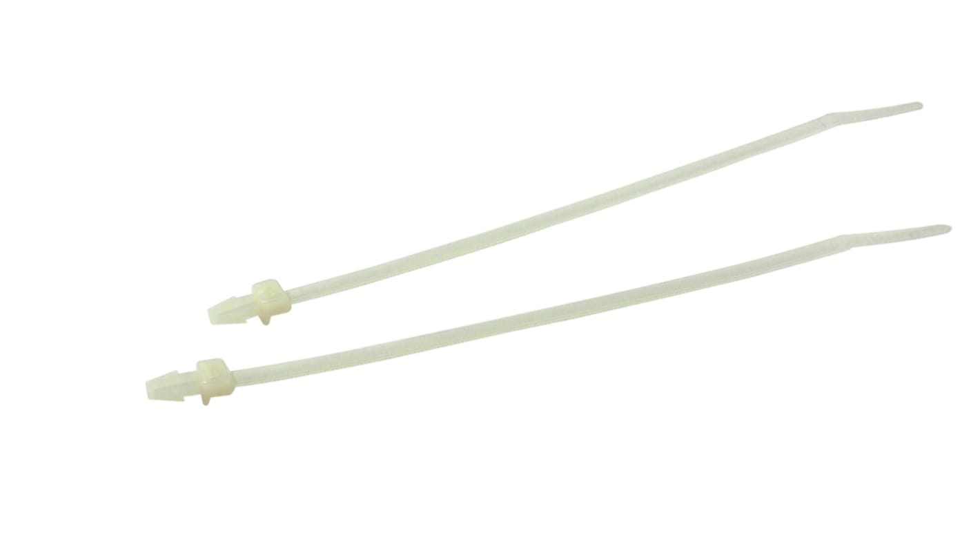 RS PRO Befestigungssockel, Nylon 66 168mm x 3,8 mm, für 4.8mm → 40mm Kabelbinder, 100 Stück