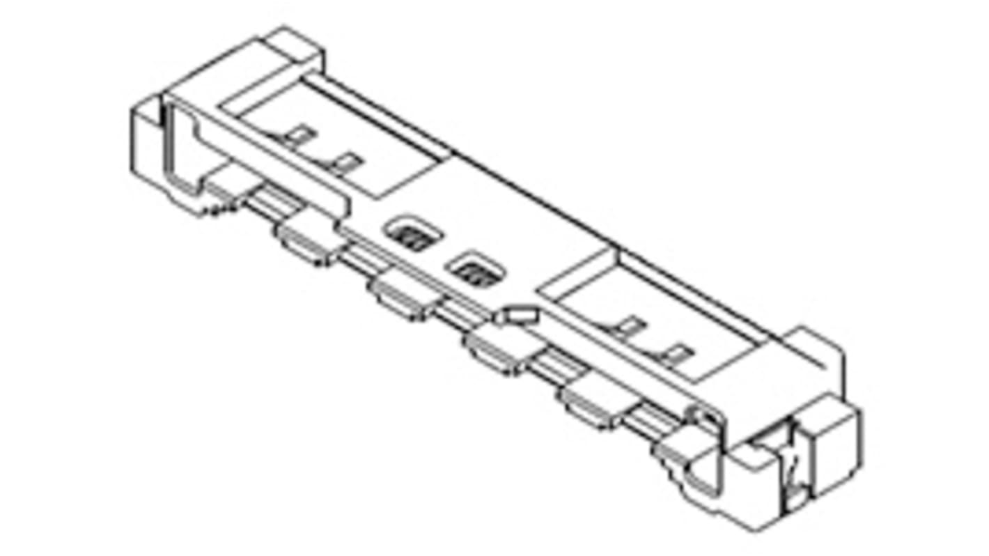 Molex, 501864 0.5mm Pitch 50 Way Right Angle Female FPC Connector, Bottom