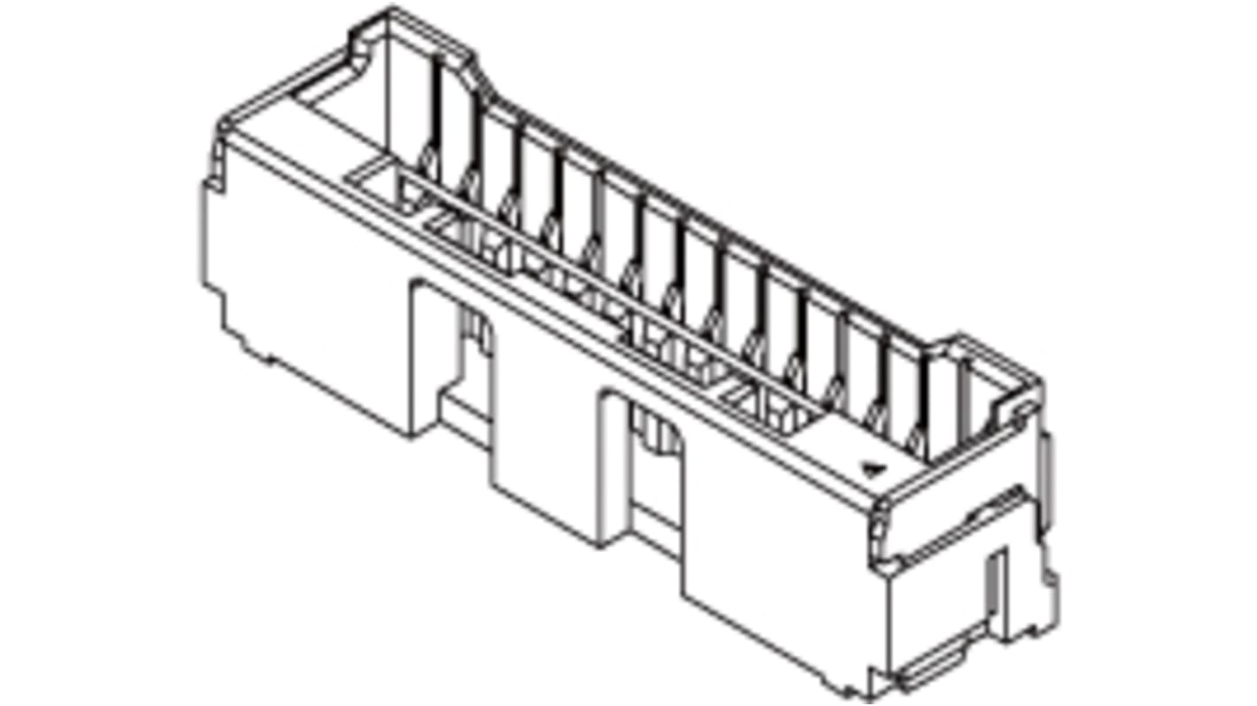 Presa PCB Molex, 6 vie, 1 fila, passo 1.5mm, Montaggio superficiale