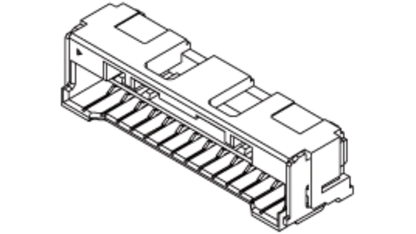 Molex CLIK-Mate Series Right Angle Surface Mount PCB Socket, 4-Contact, 1-Row, 2mm Pitch, Crimp Termination