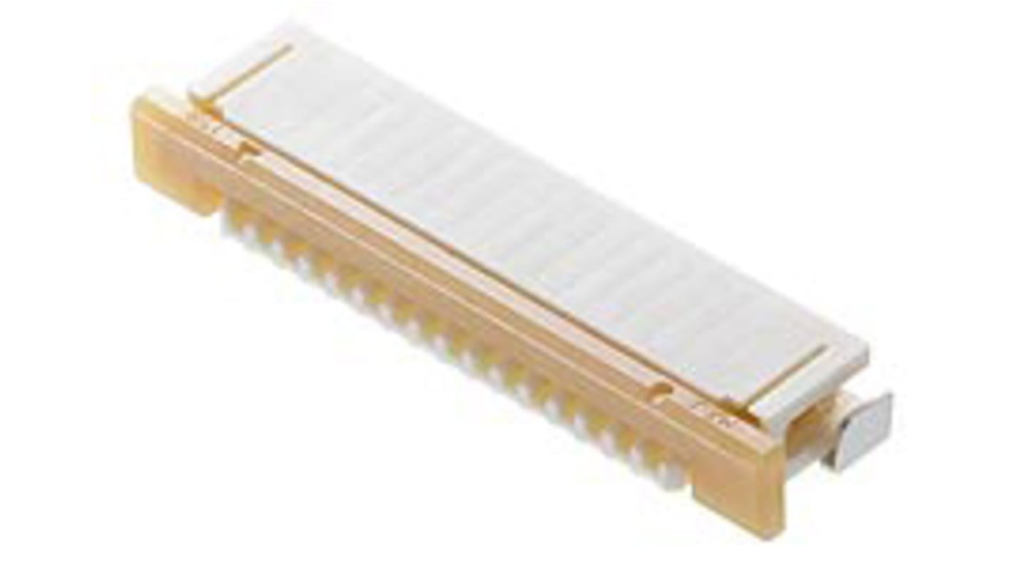 Molex ZIF, SMD FPC-Steckverbinder, Buchse, 12-polig / 1-reihig, Raster 1mm Lötanschluss