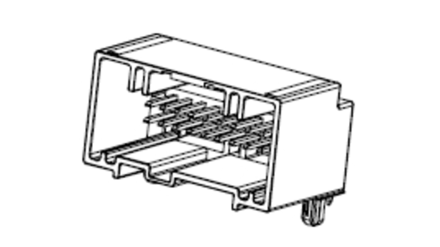 Molex 8P , 2 Rangées Connecteur automobile Mâle type Embase CI