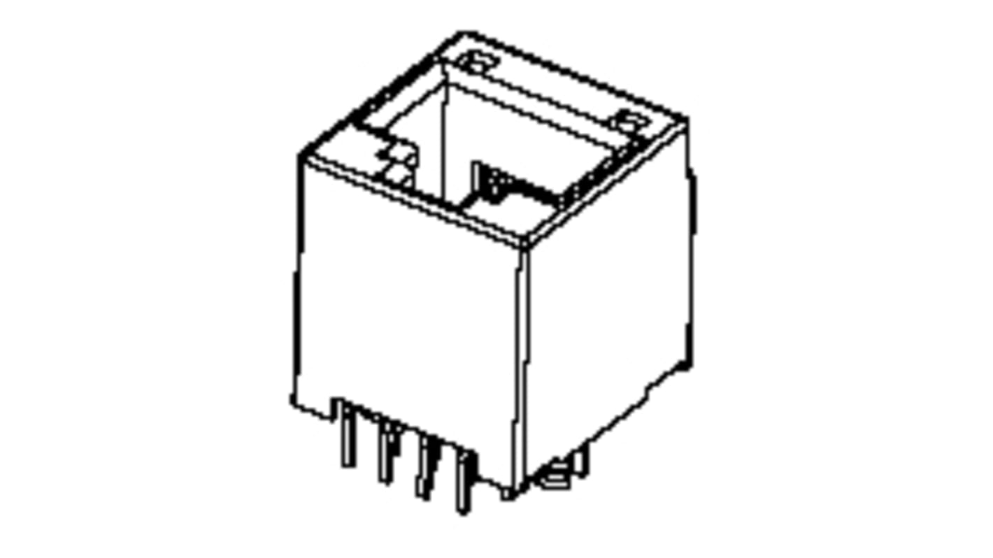 Conector RJ45 Hembra Molex serie 95503, de 6 / 4 vías, no apantallado